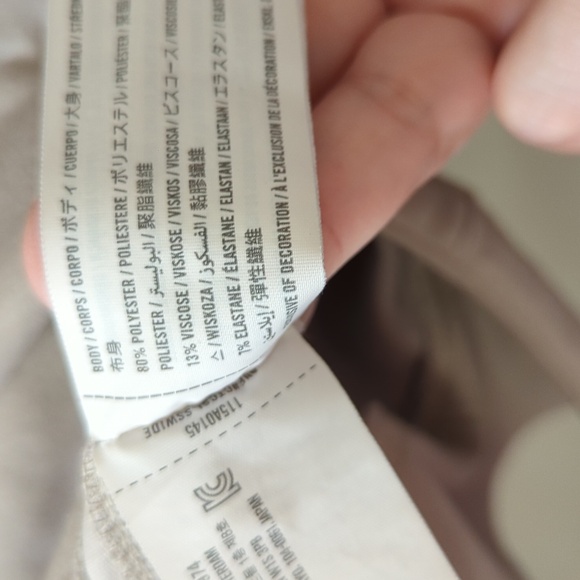 YPB Your Personal Best NeoKnit Mini Crew Cropped Sweatshirt Tan Women's Size M - Picture 5 of 7